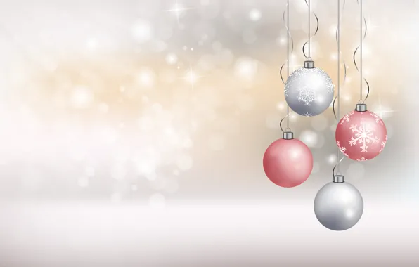 Snowflakes, background, holiday, new year, bokeh