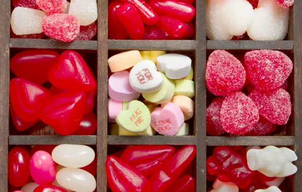 Candy, love, heart, romantic, sweet, marmalade, candy, valentine`s day