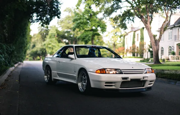 Nissan, turbo, white, skyline, japan, jdm, tuning, gtr