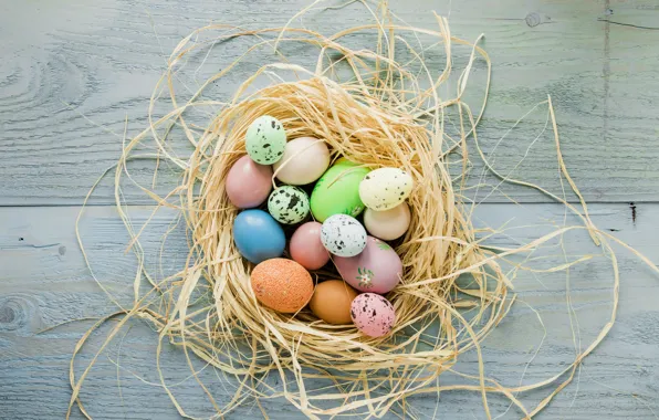 Picture spring, Easter, socket, wood, spring, Easter, eggs, decoration
