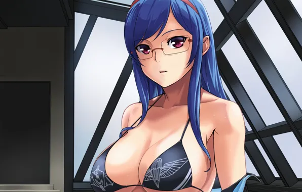 Picture girl, sexy, cleavage, long hair, boobs, anime, beautiful, pretty
