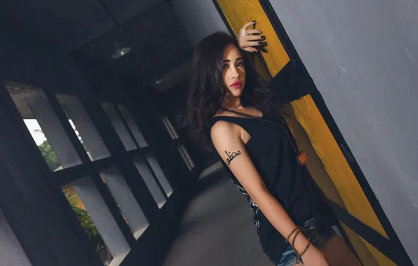 Look, girl, background