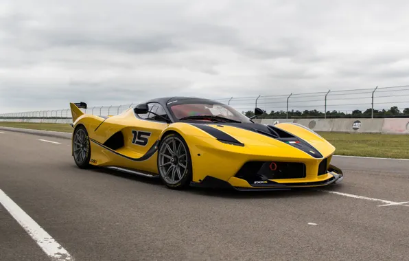 Picture Ferrari, Yellow, Sport, FXXK
