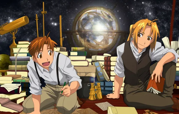 Picture anime, guy, brothers, Fullmetal Alchemist, Fullmetal Alchemist