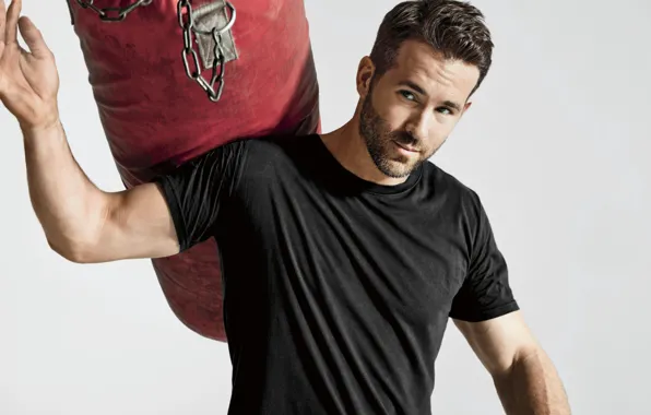 Sport, t-shirt, chain, photographer, actor, pear, Ryan Reynolds, Ryan Reynolds