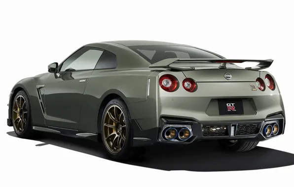 White background, exterior, Nissan GT-R, 2023, Nissan GT-R T-spec, Nissan GTR