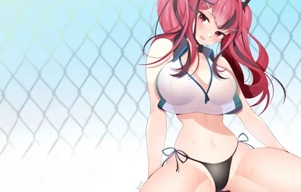 Picture girl, sexy, cleavage, long hair, boobs, anime, beautiful, pretty