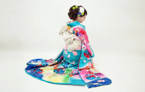 Girl, Japan, kimono
