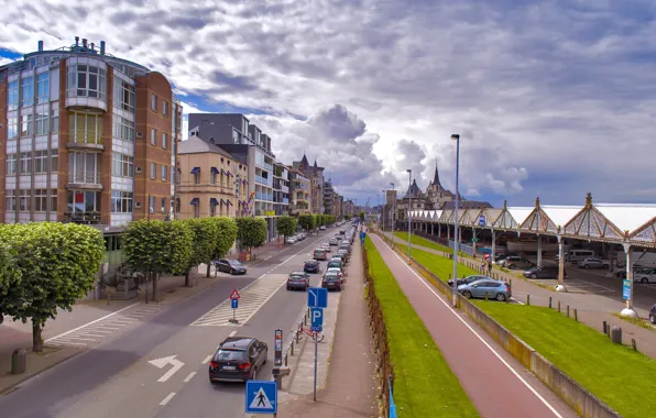 Picture street, building, Belgium, cars, Antwerp, Antwerp