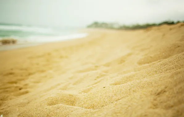 Sand, beach, summer, the sky, shore, landscapes