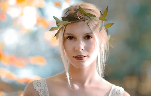 Smile, sponge, wreath, teeth, blond