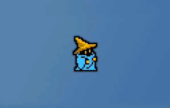 Pixel, 8 bit, black mage