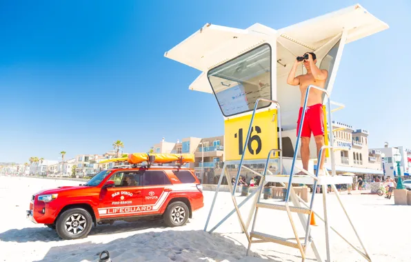 Picture Home, Beach, Toyota, Male, Beach, San Diego, Rescuers, Toyota