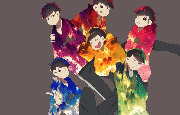 Anime, art, guys, Osomatsu-san