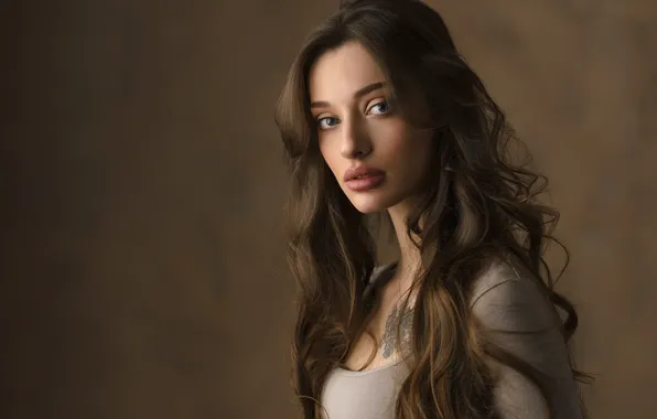 Model, pretty, tattoo, look