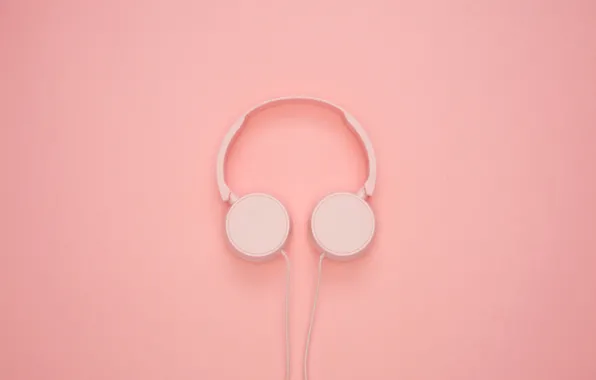Picture glamour, headphones, pink