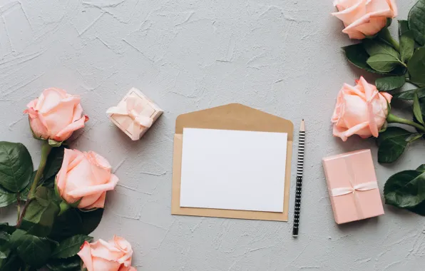 Letter, gift, pencil, Holiday, the envelope