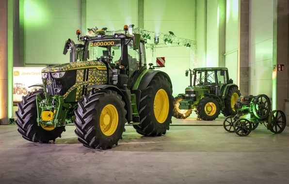 The barn, trio, tractors