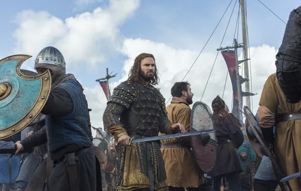 Picture sword, fight, Vikings, The Vikings, Clive Standen, Rollo