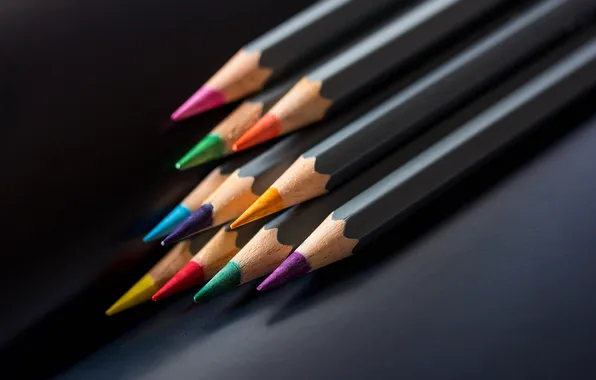 Picture macro, background, color, pencils