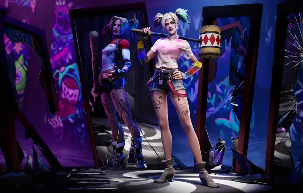 Picture girl, Harley Quinn, Fortnite