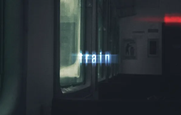 Text, train, glow, window, light, wallpaper, seat, train