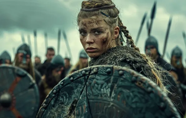 Viking, female, portrait, scandinavian