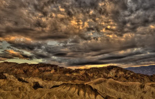 Landscape, mountains, United States, California, Death Valley