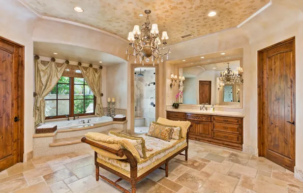 Interior, home, luxury, bathroom, santa fe