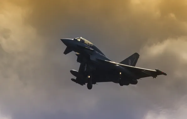 The sky, fighter, Eurofighter Typhoon