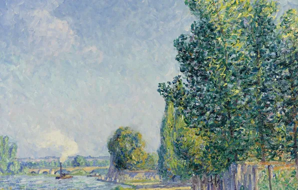Landscape, picture, Francis Picabia, Francis Picabia, The Arrival Of Autumn. Villeneuve-Sur-Yonne