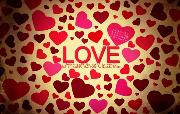 Love, heart, Valentine's day, date, February