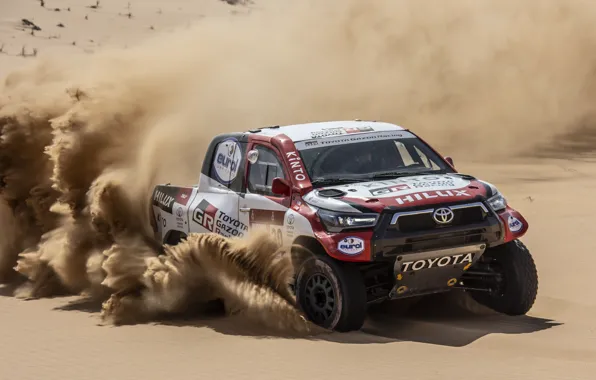 Speed, Toyota, pickup, Hilux, 2020, Rally Dakar, 2021, Gazoo Racing