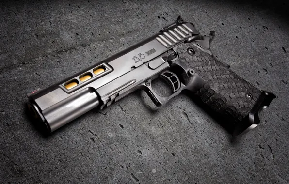 Style, gun, background