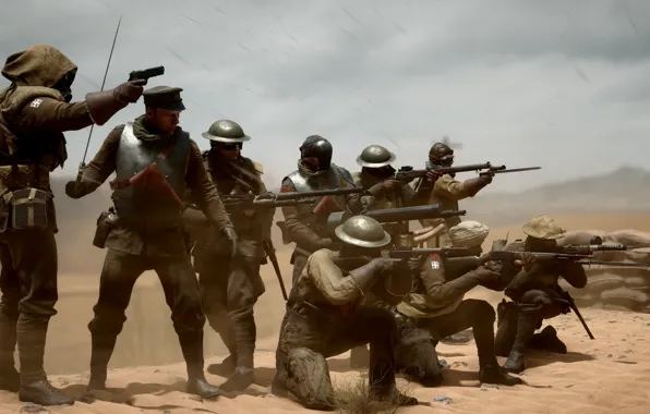 War, the game, soldiers, Electronic Arts, Battlefield 1