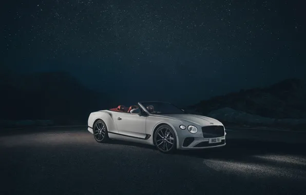 Night, Bentley, Continental GT, Convertible, 2019