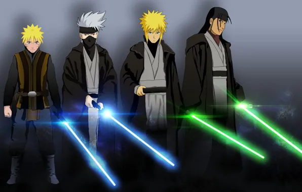 Star Wars, game, Naruto, anime, ninja, asian, jedi, manga