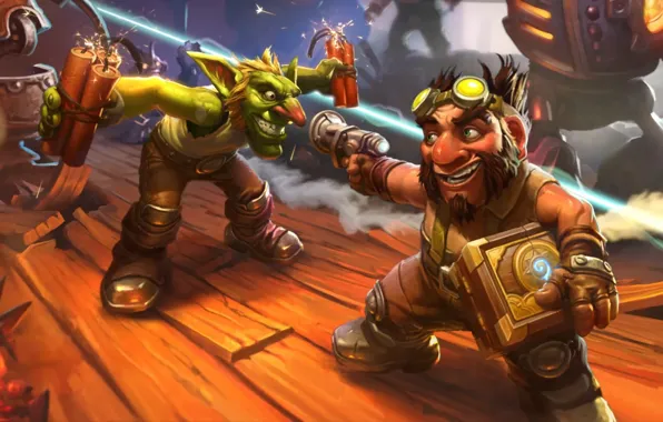 Dwarf, Goblin, Hearthstone, goblins, gnomes, GvG
