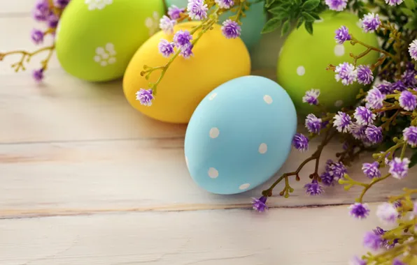 Flowers, holiday, eggs, branch, spring, Easter, Easter, Easter