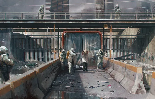 Machine, the city, wall, Apocalypse, epidemic, area, The Last of Us, territory