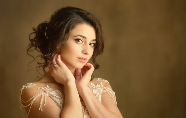 Portrait, sponge, Xenia, Alexey Nazarov