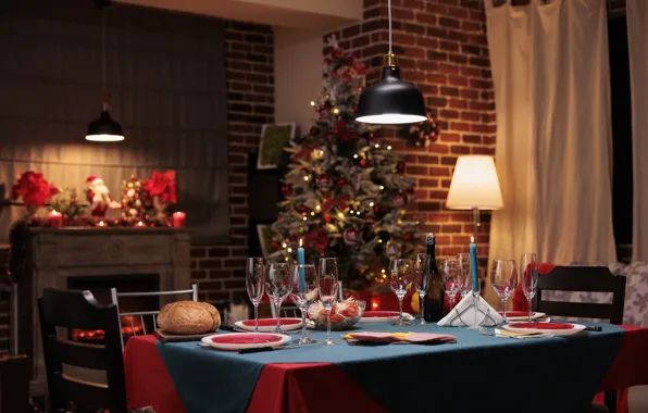 Glass, light, comfort, house, table, wall, holiday, wine
