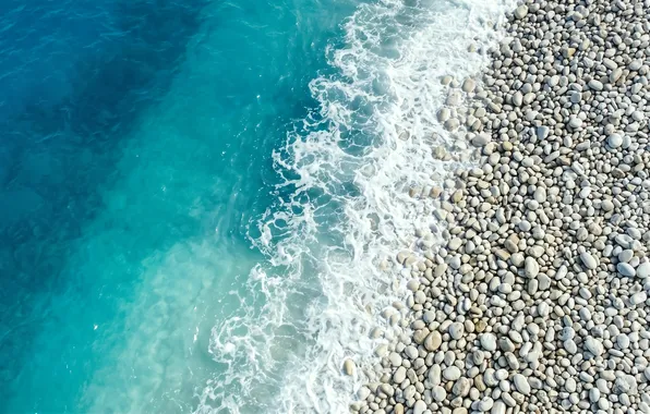 Picture coast, sea, ПЛЯЖ, КАМНИ, ГАЛЬКА, ПЕНА, ПРИБОЙ