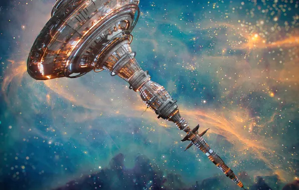 Space, stars, station, base, space station X2