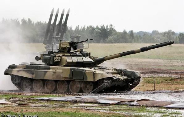 Rocket, tank, Russia, T-90