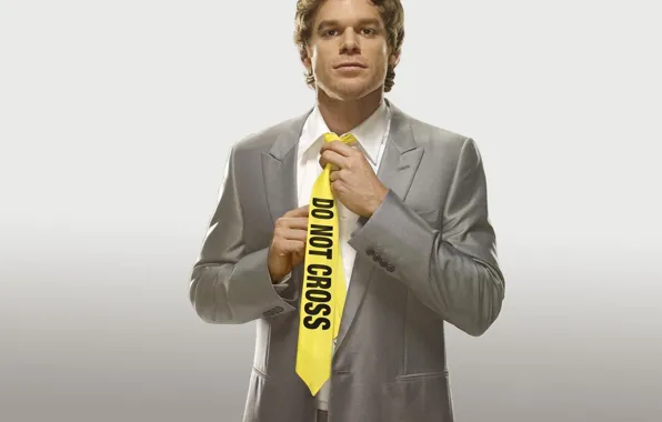 Yellow, tie, maniac, Dexter