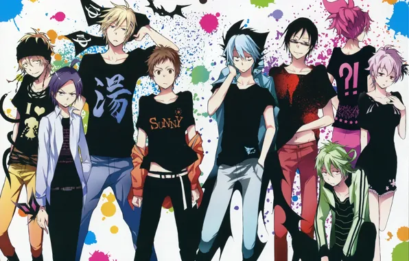 Anime, art, guys, servant vampire, Servamp