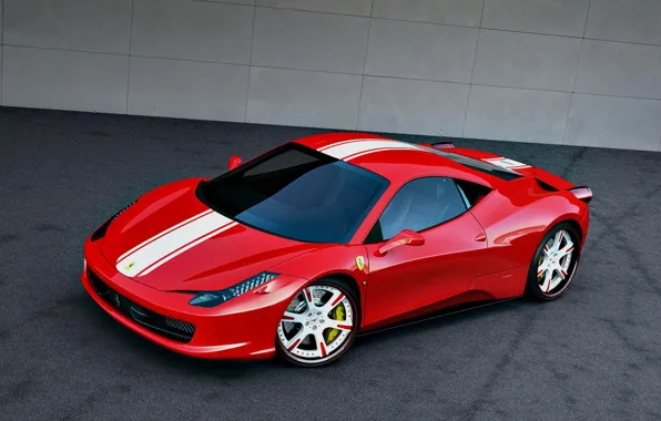 Red, Ferrari, 458, 2011, Wheelsandmore, Ferrari, Italia