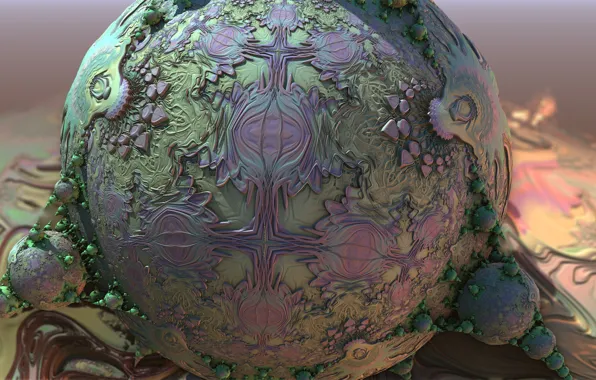 Background, pattern, ball, 3D graphics