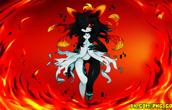 Fire, Background, Anime, Landscape